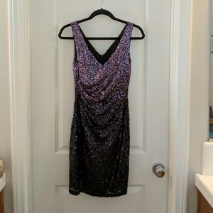 David Meister sequin dress